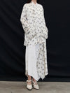 Mutedance 25 Spring/Summer Silk Slant-Breasted Bouquet Top MD-MD25SS124-HOARY MD25SS123